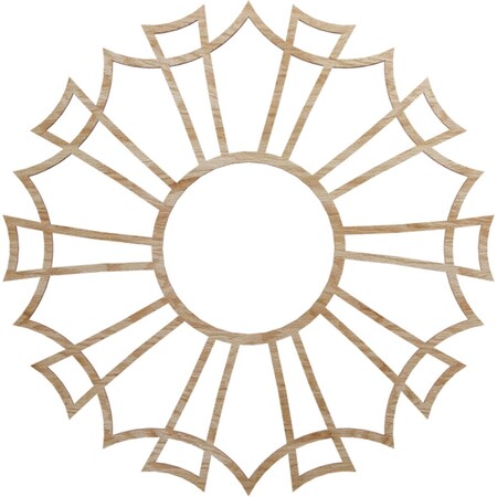 Ekena Millwork Augustus Wood Fretwork Pierced Ceiling Medallion, Red Oak, 18"OD x 6 3/8"ID x 1/4"T CMWP18X18X0250AURO